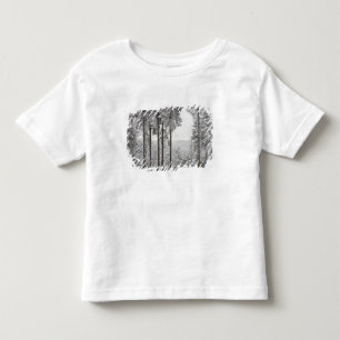 Immergrüner Wald im Winter Kleinkind T-shirt