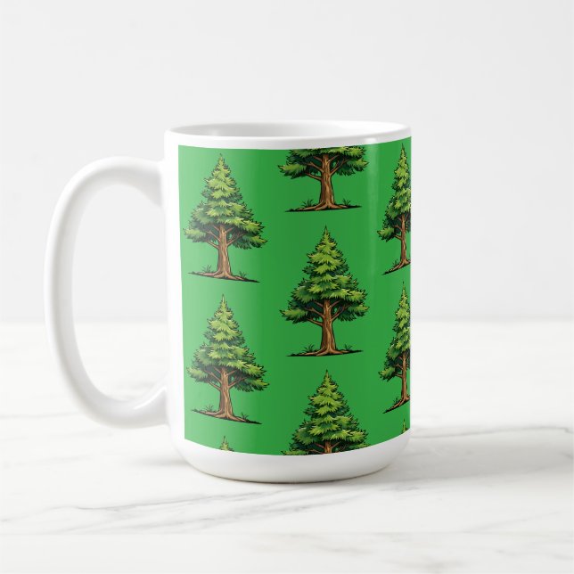 Immergrüner Wald Kaffeetasse (Links)