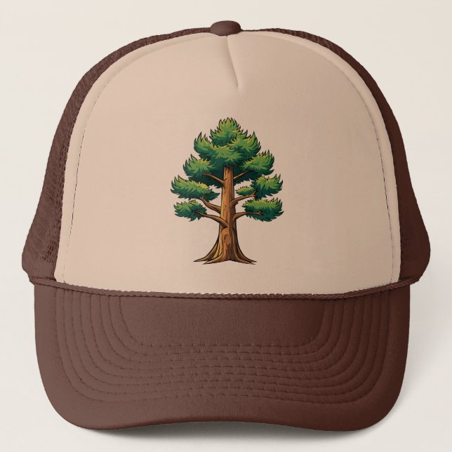 Immergrüner Wald Truckerkappe (Vorderseite)