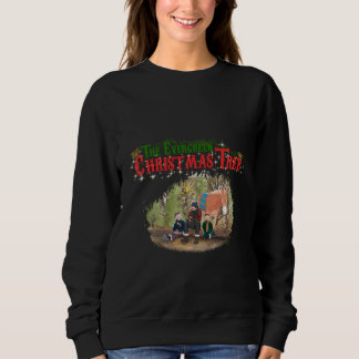 Immergrüner Weihnachtsbaum-Pullover Sweatshirt