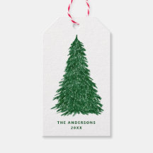 Immergrüner Weihnachtsbaum | Schneebedeckte Kiefer