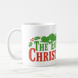 Immergrüner Weihnachtsbaum Titel Kaffeetasse