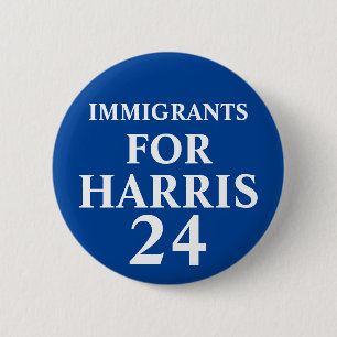 Immigranten für Harris Button