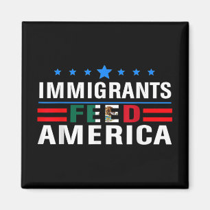 Immigranten Fütterte Amerika Einwanderer machen Am Magnet