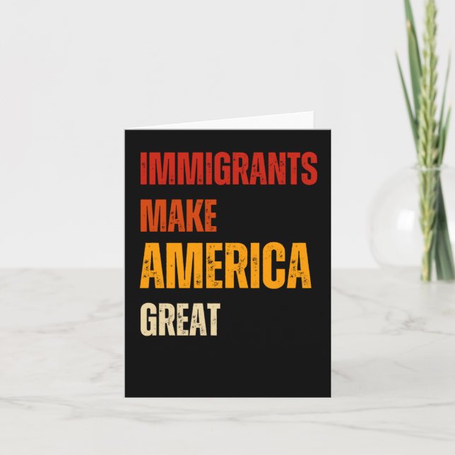Immigranten Fütterte Amerika hat Gnade 2025 Karte (Vorderseite)