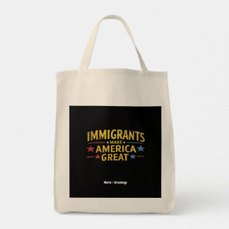 Immigranten machen Amerika zu einem großen Berühmt Tragetasche