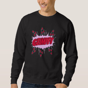 Imminierte Retro Vintager Pop Art Comic Impfung Sweatshirt