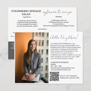 Immobilien-Einführung mit Rezept Postkarte