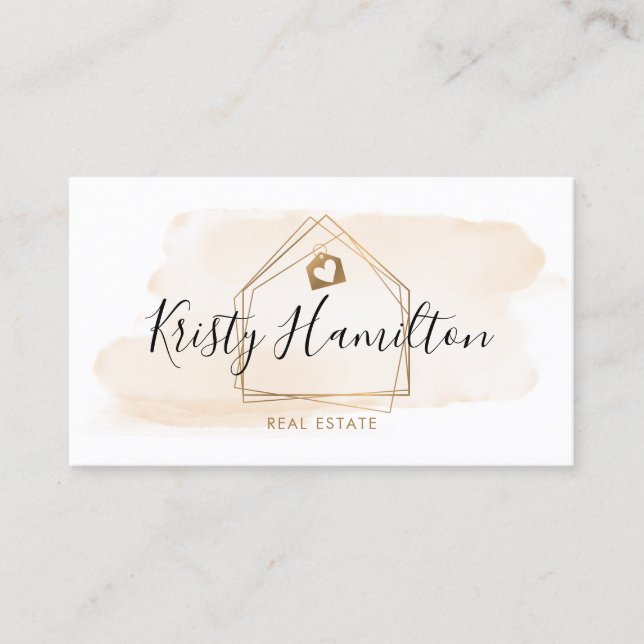 Immobilien für berufliches Anwesen Visitenkarte (Vorderseite)