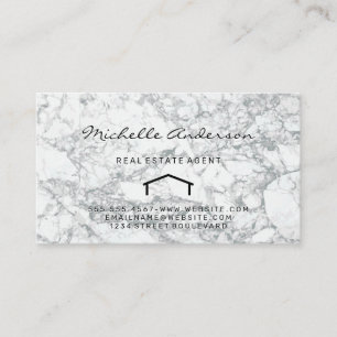 Immobilien   Home Icon Marble Visitenkarte