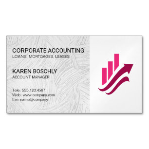 Immobilien Kontoverwaltung Corporate Fintech Magnetische Visitenkarte