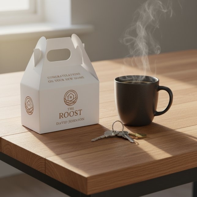 Immobilien-Logo Firma Hauseinweihung Geschenkschachtel (Real Estate Logo Company Housewarming Favor Boxes)