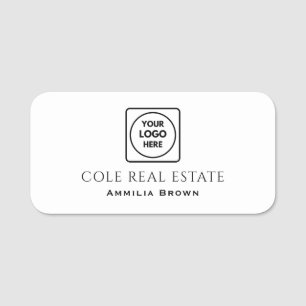 Immobilien-Logo Moderne Minimal Realtor-Markenbi Namensschild