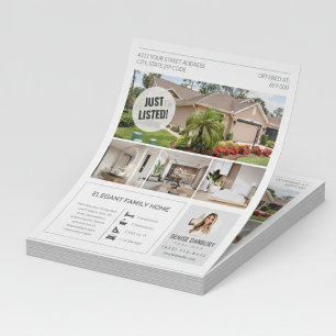 Immobilien-Marketing Flyer Vorlage 'Neu im Angebot