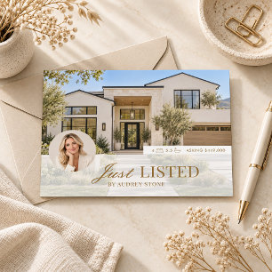 Immobilien-Marketing-Postkarte für neue Angebote Postkarte