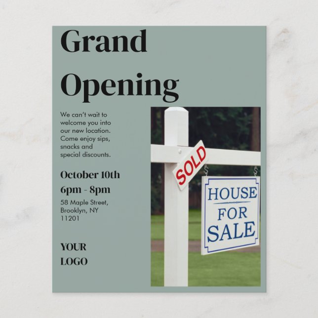 Immobilien-Open-House-Flugblatt | Modern Flyer (Vorne)