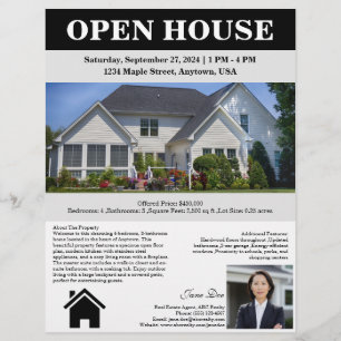 Immobilien-Open-House Flyer