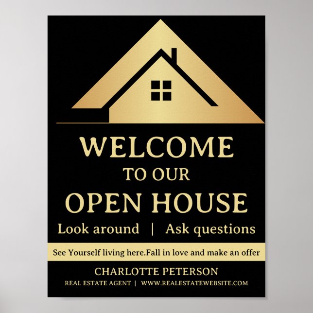 Immobilien-Open-House Poster (Vorne)