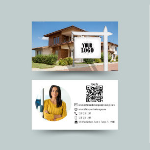 Immobilien-Profi-Foto-QR-Code Visitenkarte