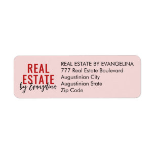 IMMOBILIEN Rosafarbenes Skript Foto Makler Rendite