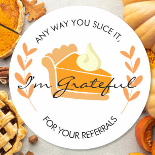 Immobilienanteil Kuchen Empfehlungen Ankündigung Runder Aufkleber