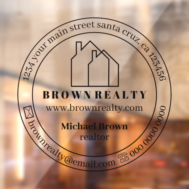 Immobilienbüro Fensteraufkleber (Blatt 2)