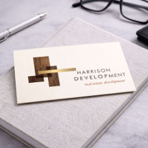 Immobilienentwickler Luxus-Logo Elfenbein