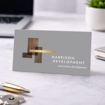 Immobilienentwickler Luxus-Logo Grau