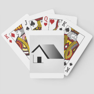 Immobilienfirma für Anwesen und Architektur Spielkarten