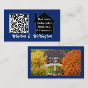 Immobilienfotograf QR-Code Foto Vorlage Visitenkarte