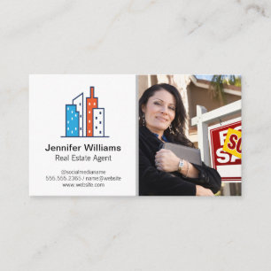 Immobilienfrau Immobilien Visitenkarte