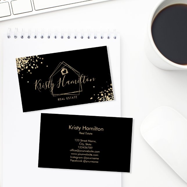 Immobiliengeschäft mit beruflichem Anwesen Visitenkarte (Von Creator hochgeladen)