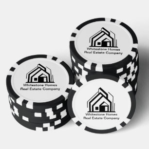 Immobiliengesellschaft Individuelles Makler-Logo Pokerchips
