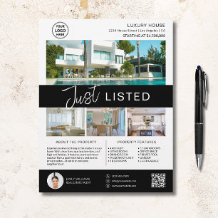 Immobilienhaus zum Verkauf Logo QR Flyer
