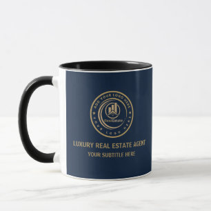 Immobilienmakler Benutzerdefinierte Logo-Immobil Tasse