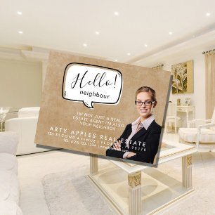 Immobilienmakler-Bestellkarte   Immobilienmarkt Ankündigungspostkarte