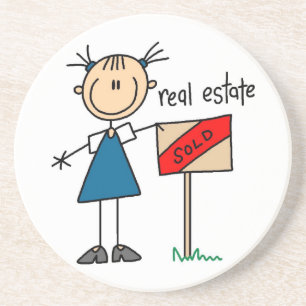 Immobilienmakler Getränkeuntersetzer