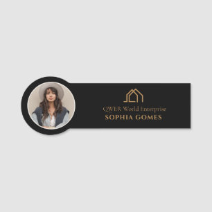 Immobilienmakler-Logo-Branding-Identität-Tag Namen Namensschild