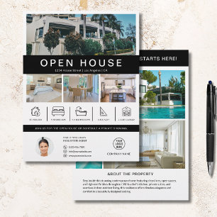Immobilienmakler-Logo für Open House Flyer