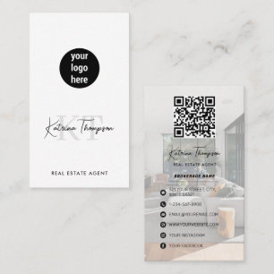 Immobilienmakler-Marketing Realtor QR-Code-Logo Visitenkarte