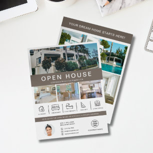 Immobilienmakler Open House Flyer