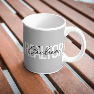 Immobilienmakler Personalisierter Name Kaffeetasse