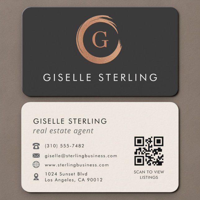 Immobilienmakler-QR-Code  Visitenkarte (Von Creator hochgeladen)