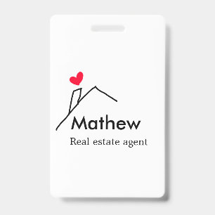 Immobilienmakler Realtor Bau Heim Einweihung Ausweis