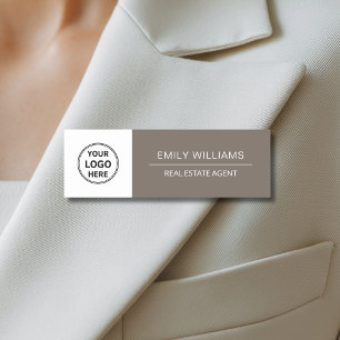 Immobilienmakler Realtor Broker Logo Namensschild