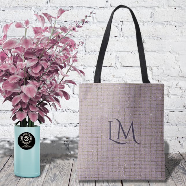 Immobilienmakler Taupe Monogramm Minimalist (Von Creator hochgeladen)