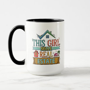 Immobilienmaklerin Diese Frau verkauft Immobilien Tasse