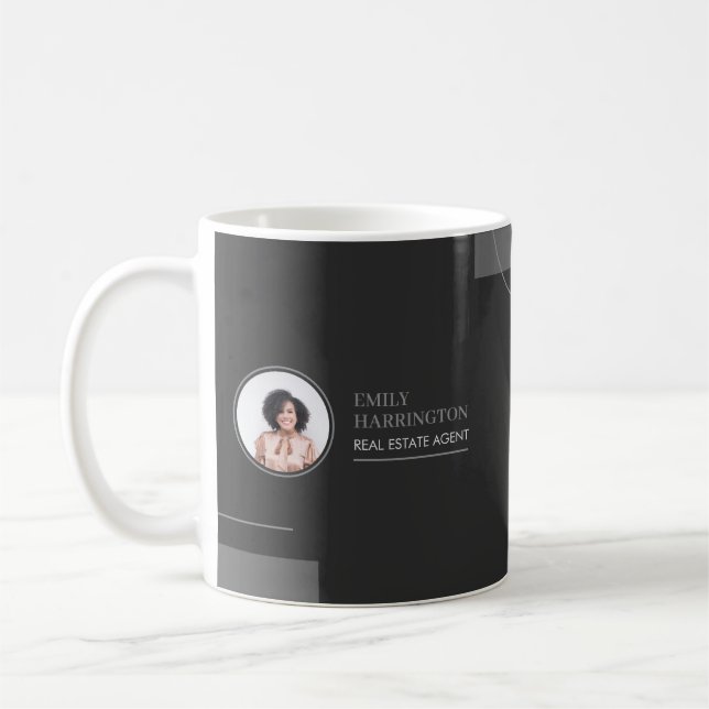Immobilienmaklerin Neutral Kaffeetasse (Links)
