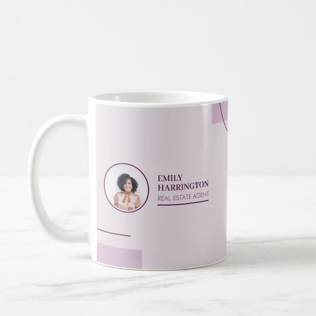 Immobilienmaklerin Pink Kaffeetasse (Links)