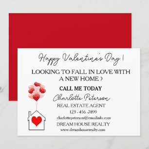 Immobilienmarketing Valentinstag Feiertagskarte